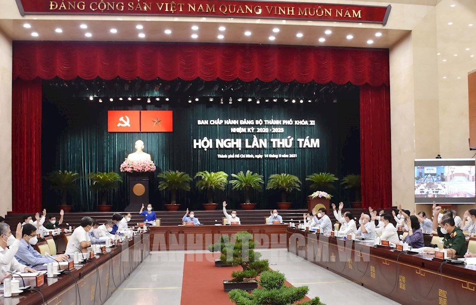 14 09 2021 hoi nghi ban chap hanh dang bo tp lan thu 8 da quyet dinh mot so van de quan trong doi voi tphcm 291EE331 details